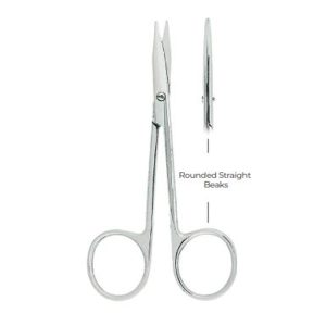 Stevens Dissecting Scissors – Rounded Straight Beaks 11.5cm | Precision Surgical Scissors for Delicate Dissection & Medical Use