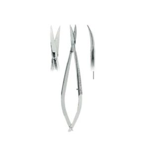Noyes (Castroviejo) Gum Scissors Curved Fig. 1 – 12cm Very Thin Beaks | Precision Stainless Steel Surgical Scissors for Delicate Dental & Soft Tissue Use