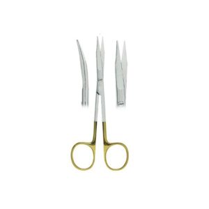Goldman-Fox Gum Scissors Curved – 13cm with Tungsten Carbide Inserts | Premium Surgical Scissors for Dental & Soft Tissue Procedures