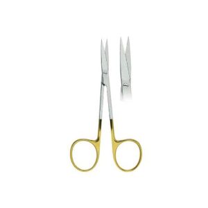 Iris Gum Scissors Straight Fig. 1TC – 11cm with Tungsten Carbide Inserts | Precision Surgical Scissors for Dental & Soft Tissue Procedures