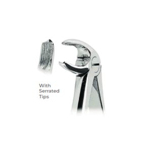 Extracting Forceps Fig. 24 – Serrated Tips for Lower Molars, Left – Precision Dental Extraction Instrument