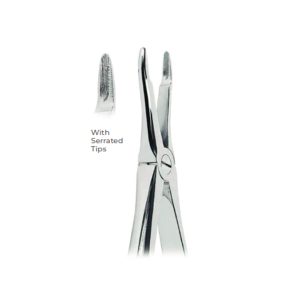 Extracting Forceps Fig. 41 – Serrated Tips for Upper Roots – Durable Precision Dental Extraction Tool