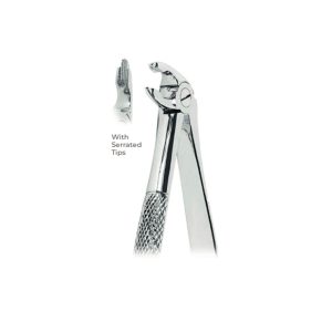 Extracting Forceps Fig. 38A – Serrated Tips for Fractured or Decayed Lower Teeth – Durable Dental Extraction Tool