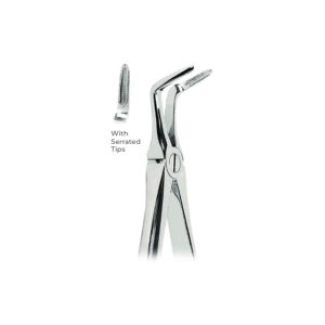 Extracting Forceps Fig. 46L – Serrated Tips for Lower Roots – Precision Dental Extraction Instrument