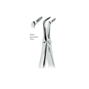 Extracting Forceps Fig. 346 – Serrated Tips for Lower Roots – Precision Dental Extraction Instrument