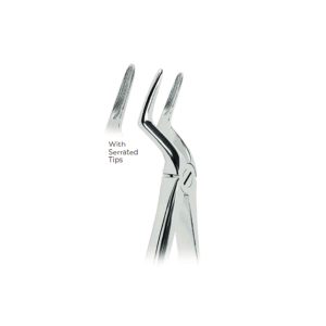 Extracting Forceps Fig. 51L – Serrated Tips for Upper Roots – Precision Dental Extraction Instrument