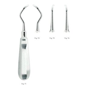 Miller-Apexo Root Elevators Fig. 74 – Stainless Steel Dental Extraction Tool for Accurate and Efficient Oral Surgery