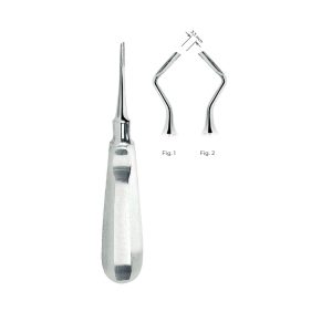 Helicoidal Root Elevators Fig. 2 – 3.3 mm Stainless Steel Dental Extraction Tool for Accurate Oral Surgery Procedures
