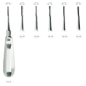 Bein Root Elevators Fig. 5B – 3.2 mm Stainless Steel Dental Extraction Instrument for Precise Oral Surgery Procedures