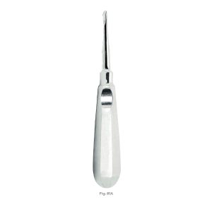 Root Elevator Fig. 81A – Stainless Steel Dental Extraction Instrument with Durable and Ergonomic Handle