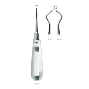 Flohr Root Elevators Fig. 2F – 3.5 mm Stainless Steel Dental Extraction Instrument for Accurate Oral Surgery Procedures