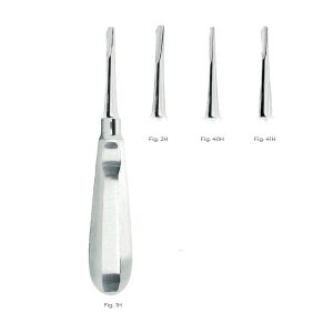 Heidbrink Root Elevator Fig. 40H – Stainless Steel Dental Instrument with Ergonomic Handle for Precise Extractions