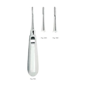 Mac Millan Root Elevator Fig. 12M – Stainless Steel Dental Extraction Tool with Ergonomic and Durable Handle