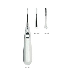 Mac Millan Root Elevator Fig. 13M – Stainless Steel Dental Instrument with Ergonomic Handle for Precise Extractions