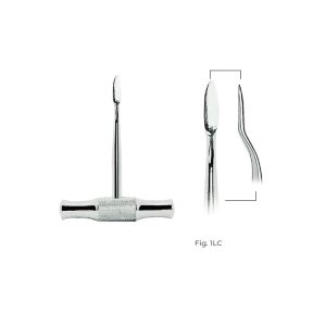 Lecluse Root Elevators with Stainless Steel Handle Fig. 1LC – Durable Dental Tool for Precise Root Extraction