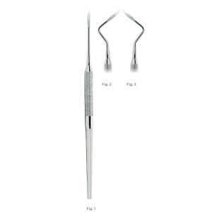 Heidbrink Root-Tip Picks with Stainless Steel Handle Fig.3 – Precision Dental Instrument for Root Canal Treatments