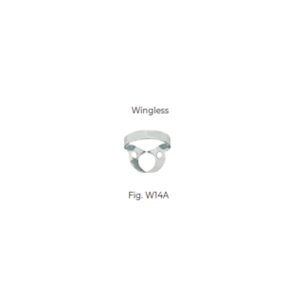 Dental Clamp Fig W14A – Wingless Clamp for Partially Erupted or Broken Molars, Ideal for Rubber Dam Isolation Procedures