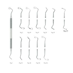 Marquette Amalgam Instruments, Serrated, Fig 1 – Durable Dental Tools with Serrated Tips for Precise Carving and Shaping of Amalgam Restorations
