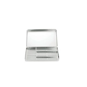 Perforated Stainless Steel Base for Instrument Tray – 284x183x17mm – Durable, Autoclavable Tray Bottom for Dental, Surgical, Medical Use