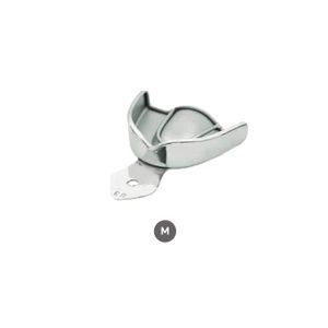New Reusable Super High Grip Solid S.S. Impression Dental Trays Medium Sized (M), U3, 71x55mm for secure dental mold capture