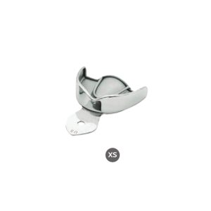 New Super High Grip Solid S.S. Impression Dental Trays Extra Small Sized (XS), U5, 65x51mm for secure dental mold capture