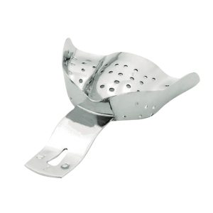 Professional Ehricke S.S. Impression Trays for Partially Toothed Upper Jaws 62x50mm - Precision Dental tray for mandibular impressions with partial dentition