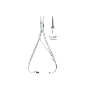 Castroviejo TC Needle Holder 14cm with Tungsten Carbide Inserts – Micro Surgical Instrument for Enhanced Grip & Control