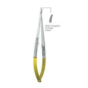 Castroviejo Needle Holder 18cm with Tungsten Carbide Inserts – Micro Surgical Tool for Enhanced Grip & Durability
