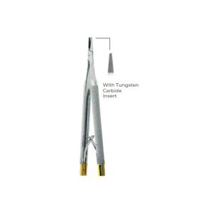 Castroviejo Needle Holder 13cm with Tungsten Carbide Inserts – Precision Micro Surgical Tool for Enhanced Grip & Durability