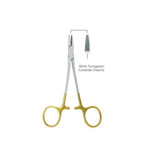 Hegar-Baumgartner Needle Holders 14cm – Tungsten Carbide Inserts, Surgical Instrument for Secure & Precise Suturing