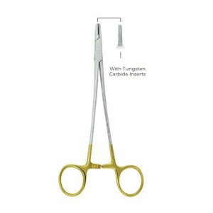 Mini-Ryder Needle Holder 18cm with Tungsten Carbide Inserts – Precision Surgical Instrument for Enhanced Grip & Suturing Control