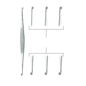 Martini Bone Curettes Fig. 1/2 – Stainless Steel Surgical Instrument for Bone Scraping & Debridement Procedures