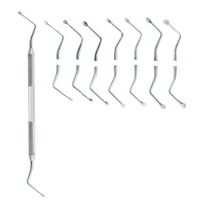 Hemingway Bone Curettes Fig. 3 – Precision Surgical Instrument for Bone Debridement, Stainless Steel, Durable Dental Tool