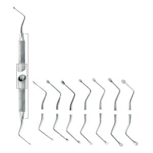 Lucas Bone Curettes SC Light Fig. 85 – Lightweight Surgical Instrument for Bone Debridement, Stainless Steel, Precision Dental Tool
