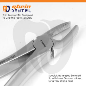 Dental Tooth Extraction Forceps Fig. 1 – Polished Surface for Upper & Lower Teeth – Professional Dental Instrument
