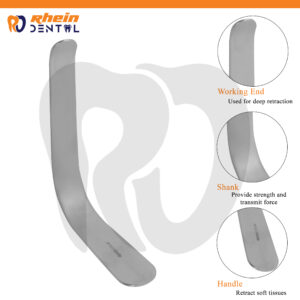 Tongue Depressor Medium stainless steel medical examination instrument